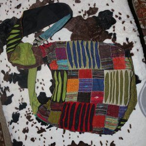 Cloth Satchel, multicolored